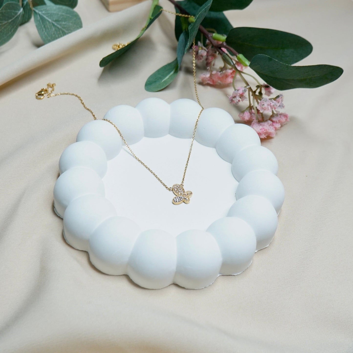 Butterfly with Crystals Chain