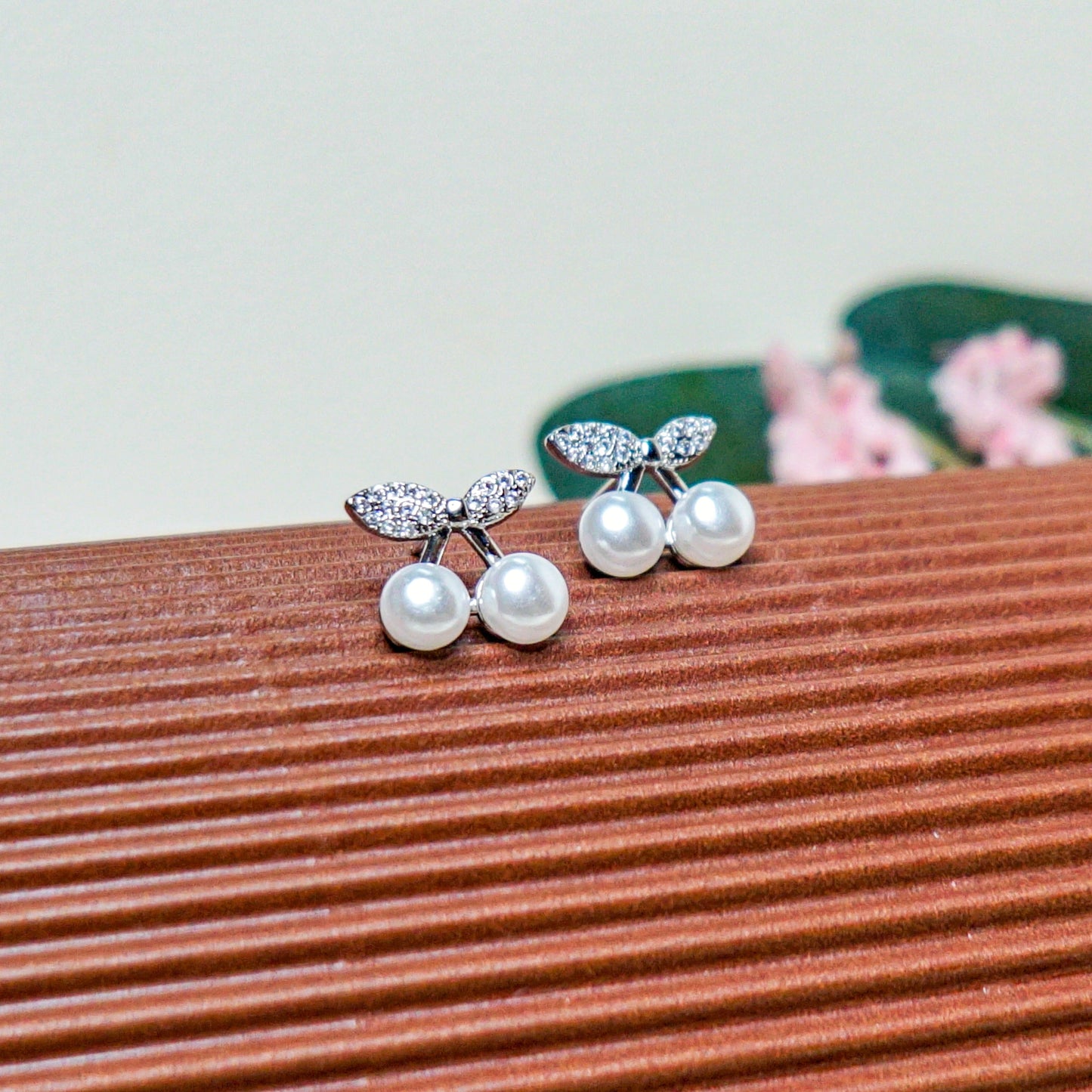 Cherry Leaf Earrings