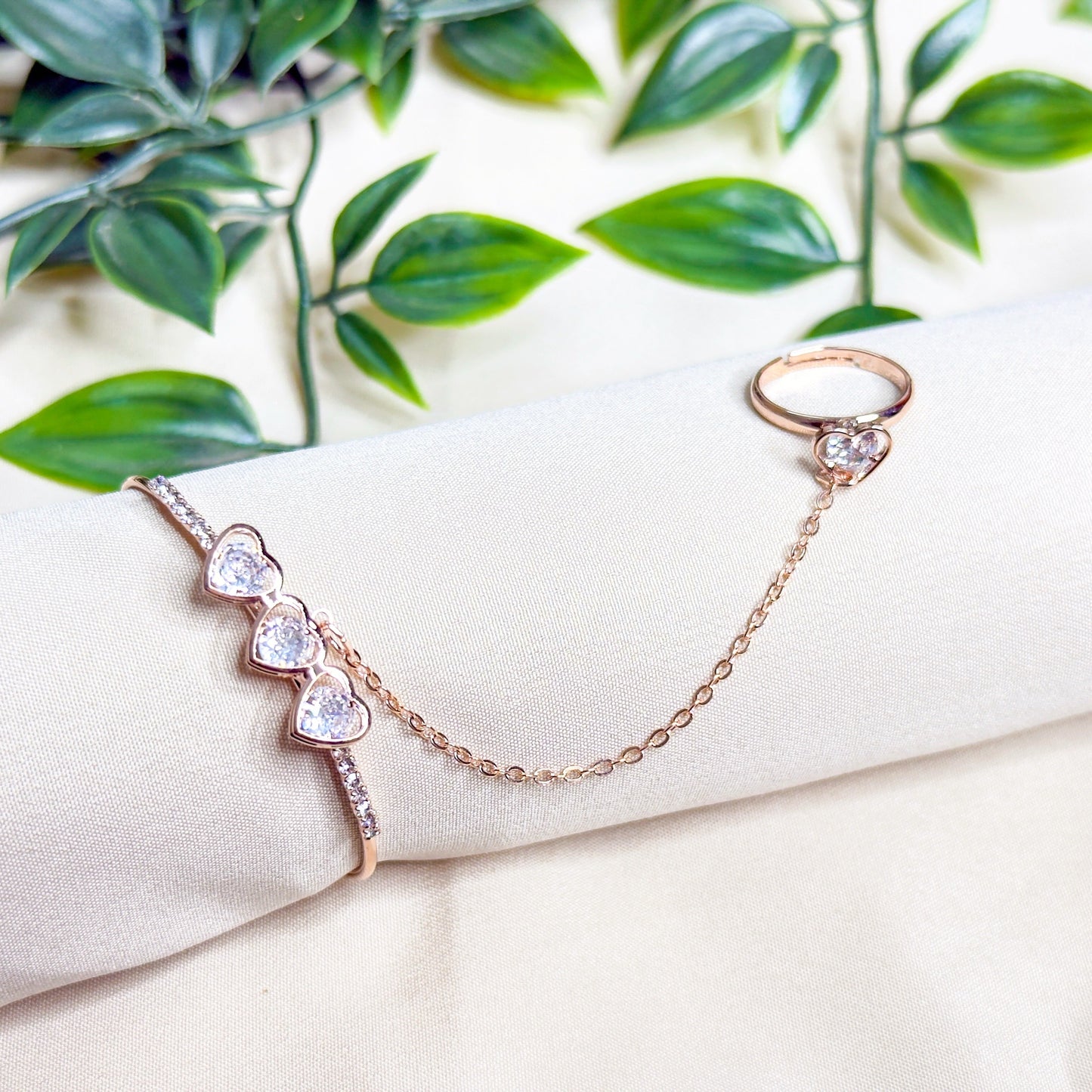 Love Ring Bangle Bracelet