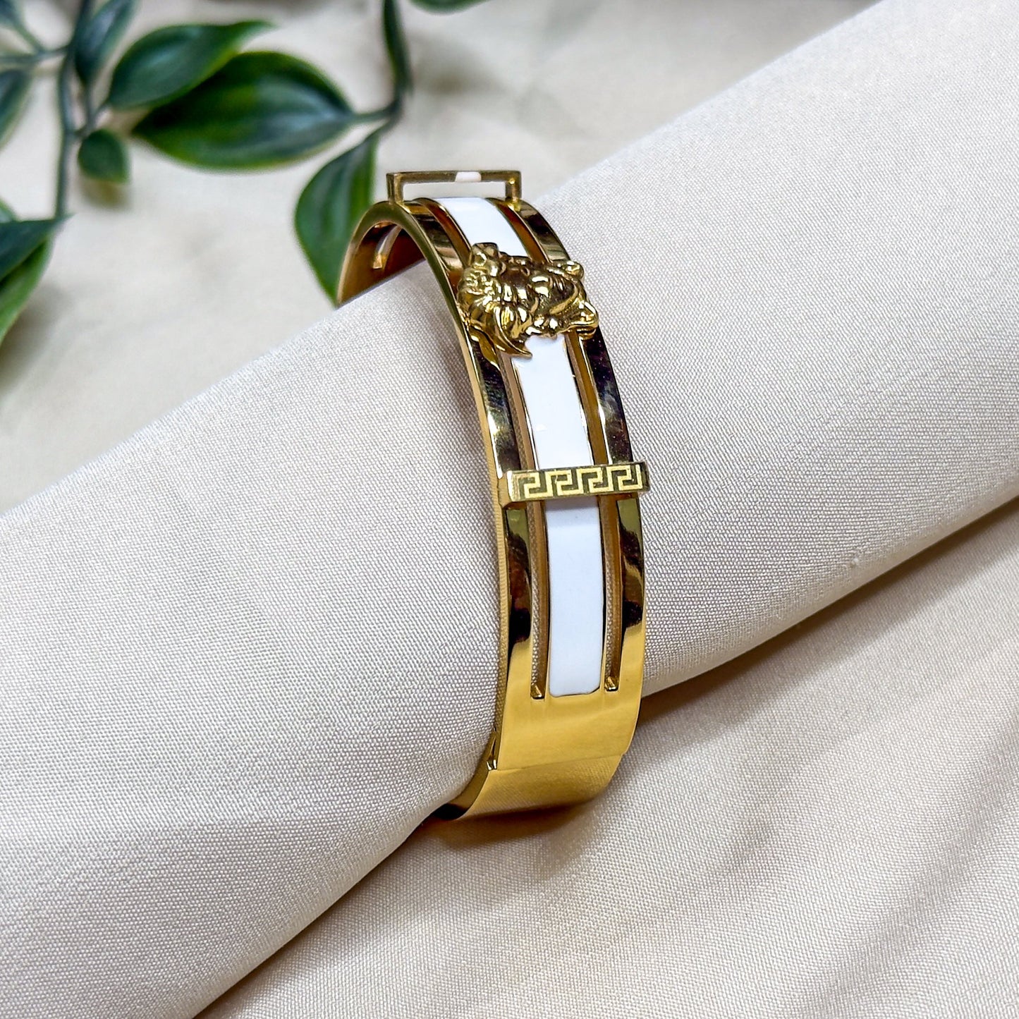 Versace women white Kada Bracelet