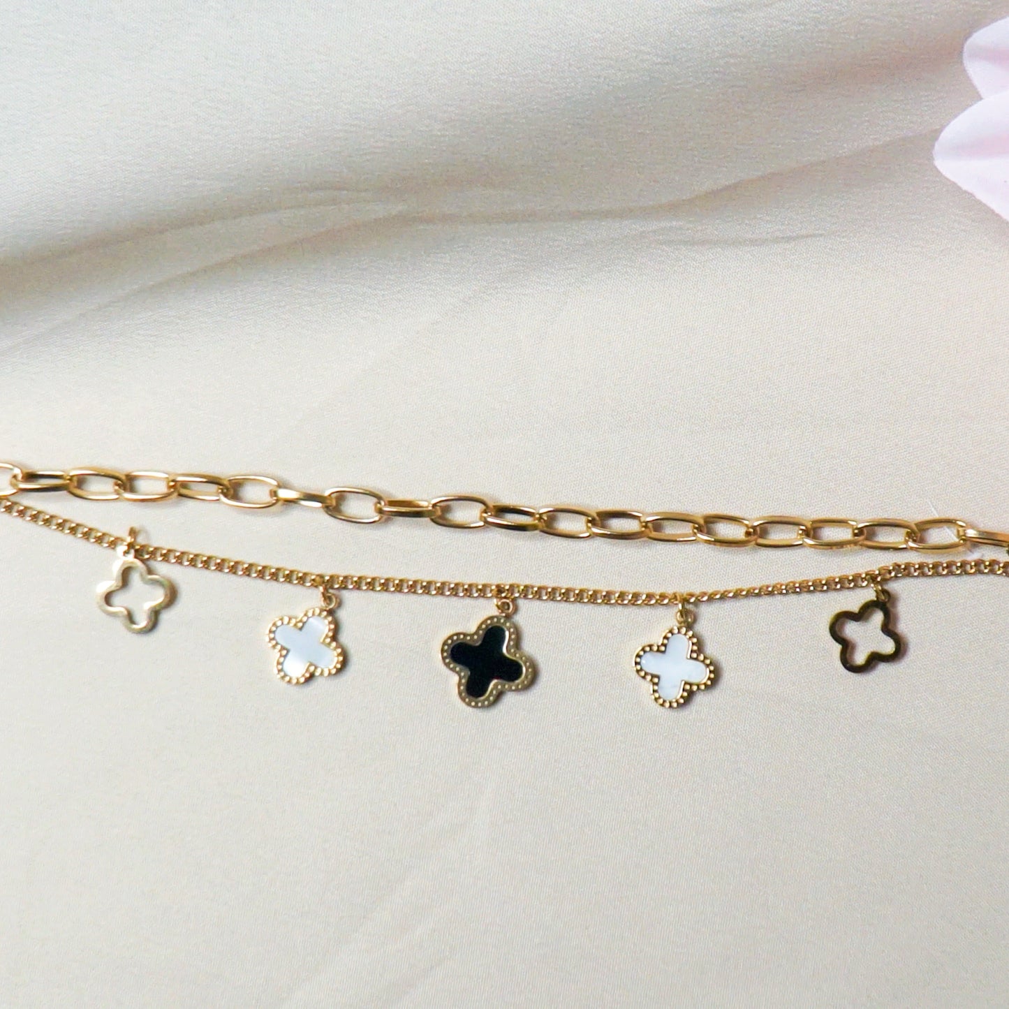Clover Charms Chain Bracelet