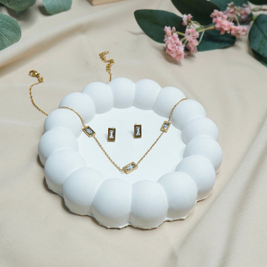 Golden Crystal Chain Set