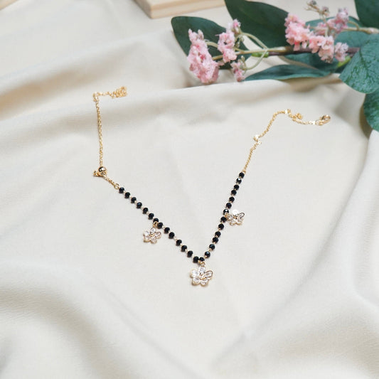 Mangalsutra with Trio Floral Charm