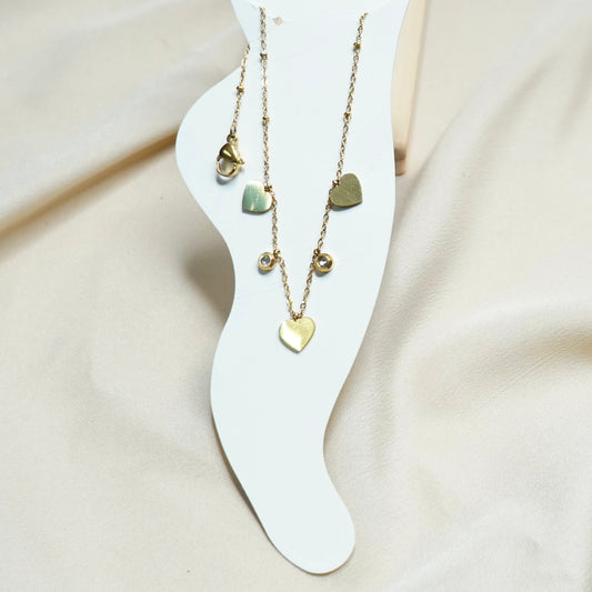 Love with Solitare Anklet