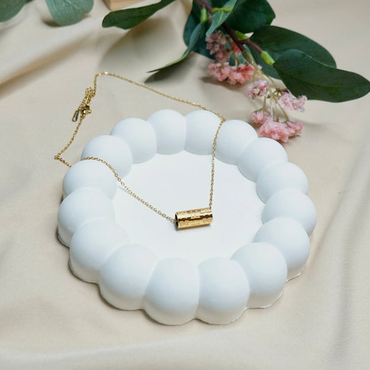 Cylinder Capsule Pendant Chain
