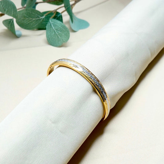 Dual Tone Greek Pattern Kada