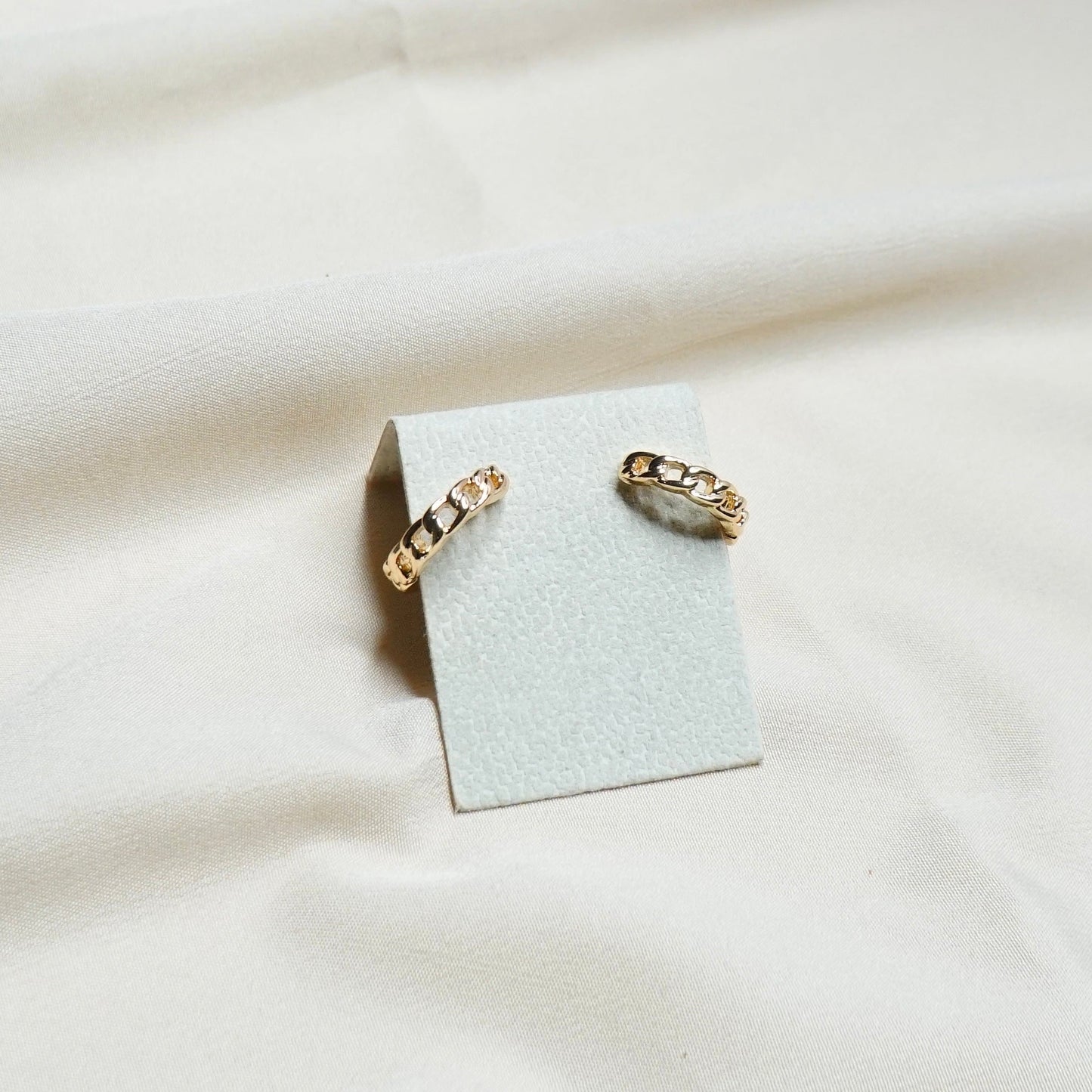 Chain Link Hoop Earrings