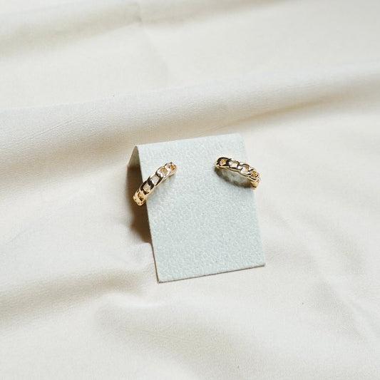 Chain Link Hoop Earrings