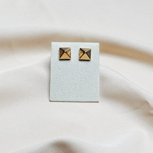 Pyramid Stud Earrings